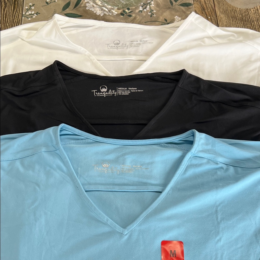 3 PackTranquility‎ by Colorado Clothing Women’s Medium Blue Black White Stretchy